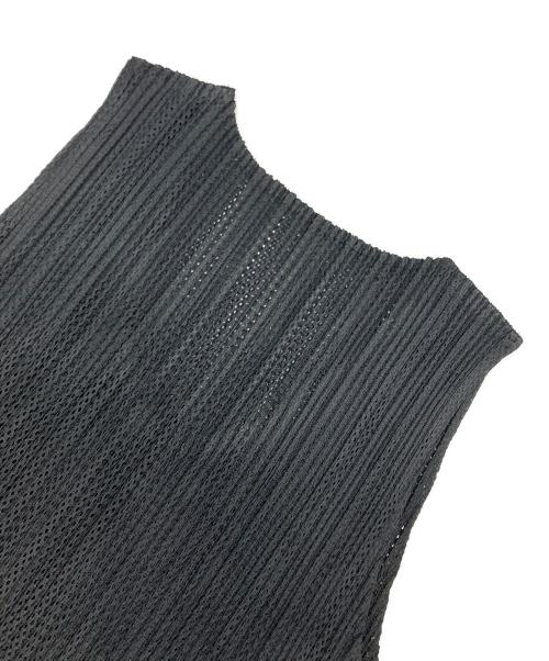 PLEATS PLEASE（プリーツプリーズ）PLEATS PLEASE (プリーツプリーズ) 二重構造メッシュワンピース ブラック サイズ:3の古着・服飾アイテム