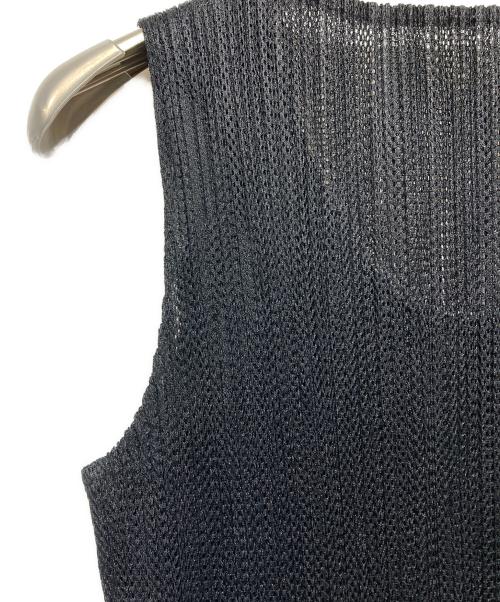 PLEATS PLEASE（プリーツプリーズ）PLEATS PLEASE (プリーツプリーズ) 二重構造メッシュワンピース ブラック サイズ:3の古着・服飾アイテム
