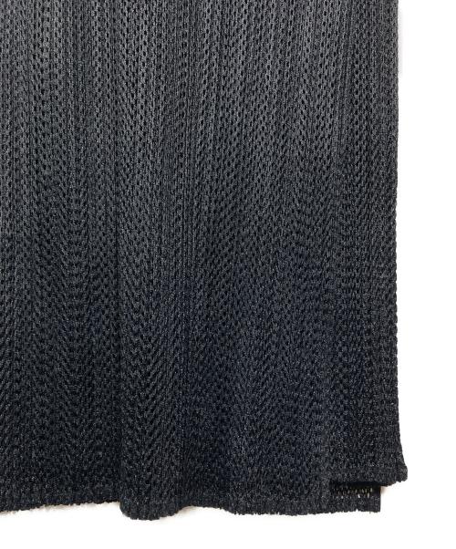 PLEATS PLEASE（プリーツプリーズ）PLEATS PLEASE (プリーツプリーズ) 二重構造メッシュワンピース ブラック サイズ:3の古着・服飾アイテム