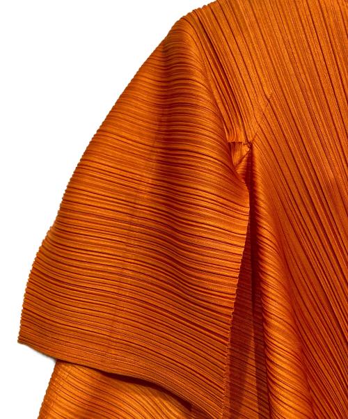 PLEATS PLEASE（プリーツプリーズ）PLEATS PLEASE (プリーツプリーズ) 変形ワンピース オレンジ サイズ:3の古着・服飾アイテム