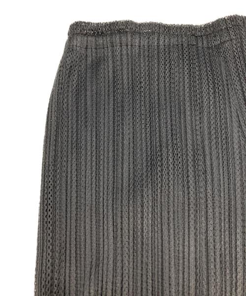 PLEATS PLEASE（プリーツプリーズ）PLEATS PLEASE (プリーツプリーズ) 二重構造メッシュパンツ ブラック サイズ:4の古着・服飾アイテム