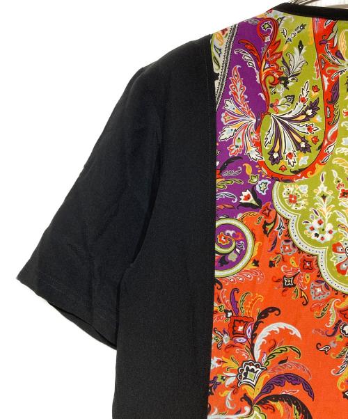 ETRO（エトロ）ETRO (エトロ) シルク半袖ワンピース ブラック サイズ:44の古着・服飾アイテム