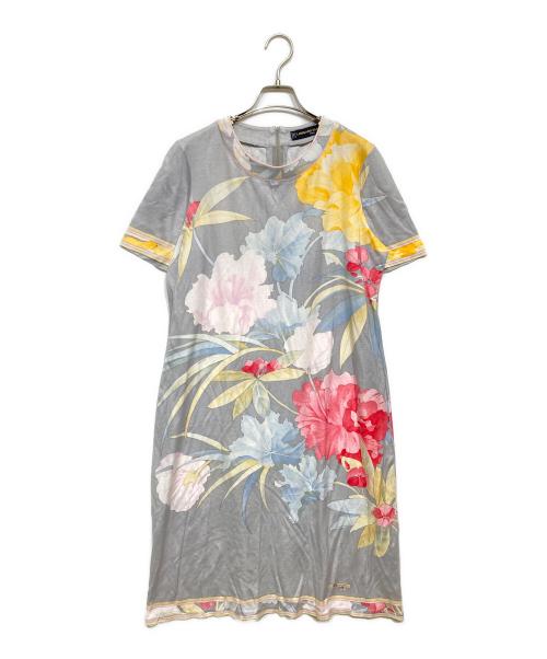 LEONARD FASHION（レオナールファッション）LEONARD FASHION (レオナールファッション) 花柄ワンピース マルチカラー サイズ:XLの古着・服飾アイテム