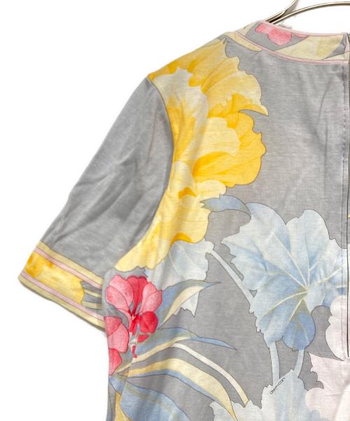 LEONARD FASHION（レオナールファッション）LEONARD FASHION (レオナールファッション) 花柄ワンピース マルチカラー サイズ:XLの古着・服飾アイテム