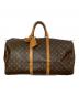 LOUIS VUITTON（ルイ ヴィトン）の古着「M41424 / キーポル55 トラベルバッグ」｜ブラウン