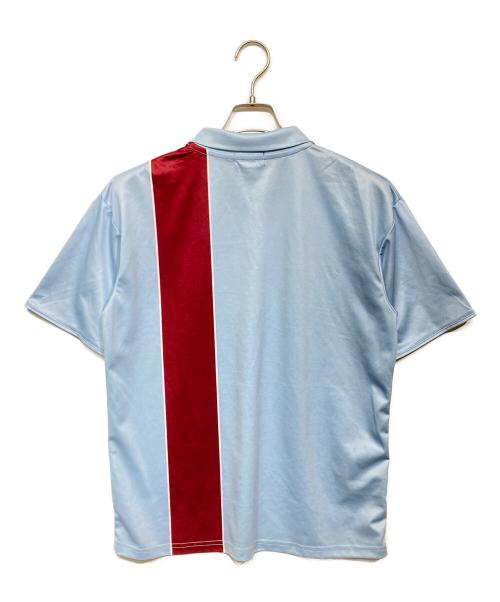 SOL soonerorlater（スーナーオアレイター）SOL soonerorlater (スーナーオアレイター) Cursive Logo Soccer Shirt スカイブルー サイズ:Mの古着・服飾アイテム