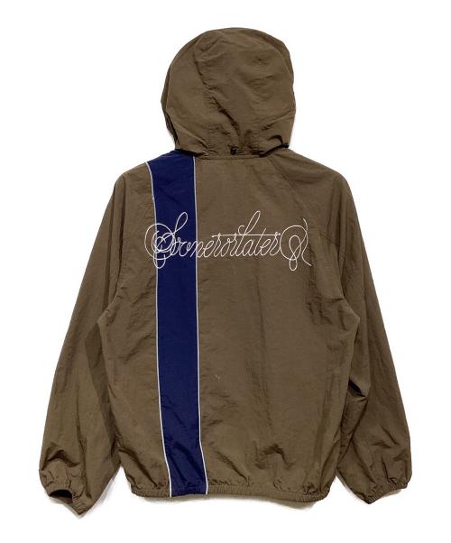 SOL soonerorlater（スーナーオアレイター）SOL soonerorlater (スーナーオアレイター) Nylon Track Jacket ブラウン サイズ:Mの古着・服飾アイテム