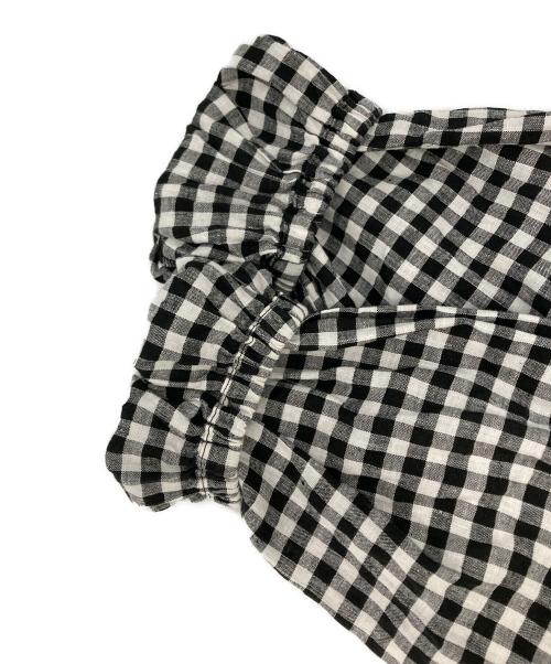 nest Robe（ネストローブ）nest Robe (ネストローブ) ギンガムチェック超撥水アノラック ホワイト×ブラック サイズ:Free 未使用品の古着・服飾アイテム