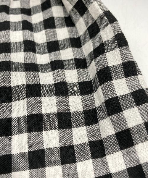 nest Robe（ネストローブ）nest Robe (ネストローブ) ギンガムチェック超撥水アノラック ホワイト×ブラック サイズ:Free 未使用品の古着・服飾アイテム