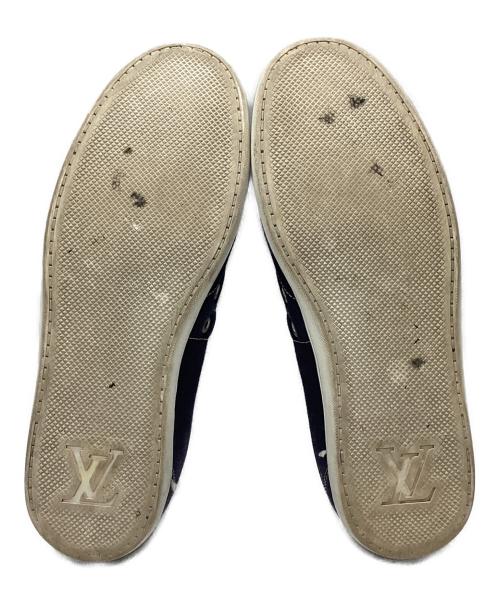 LOUIS VUITTON（ルイ ヴィトン）LOUIS VUITTON (ルイ ヴィトン) デニム地 ローカットスニーカー インディゴ サイズ:7の古着・服飾アイテム