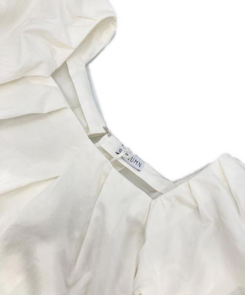 COLUMN（コラム）COLUMN (コラム) パフギャザーブラウス ホワイト サイズ:Sの古着・服飾アイテム