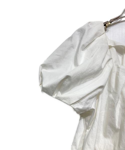 COLUMN（コラム）COLUMN (コラム) パフギャザーブラウス ホワイト サイズ:Sの古着・服飾アイテム