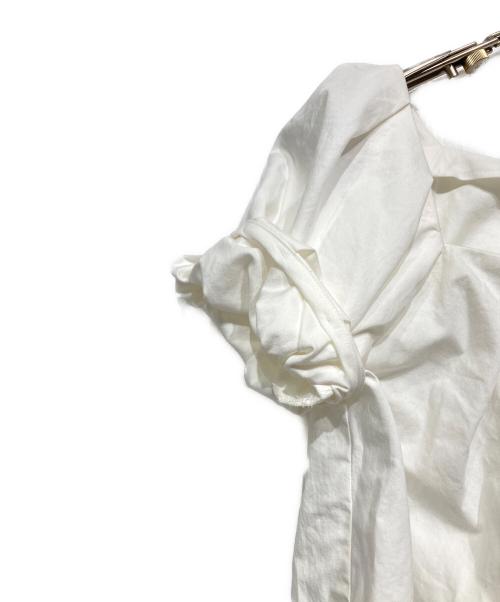 COLUMN（コラム）COLUMN (コラム) パフギャザーブラウス ホワイト サイズ:Sの古着・服飾アイテム