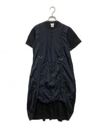 noir kei ninomiya（ノワール ケイ ニノミヤ）の古着「DRESS WITH ADJUSTABLE LENGTH ワンピース」｜ブラック