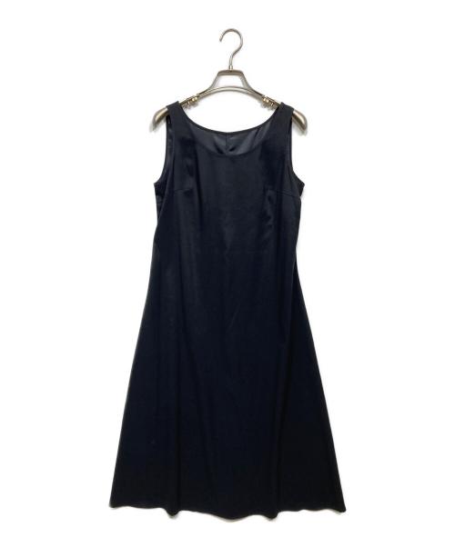 ANAYI（アナイ）ANAYI (アナイ) メッシュラッセルフレア袖 ワンピース ブラック サイズ:36の古着・服飾アイテム