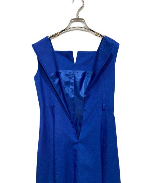 allureville（アルアバイル）allureville (アルアバイル) スクウェアデザインフレアーワンピース ブルー サイズ:1の古着・服飾アイテム