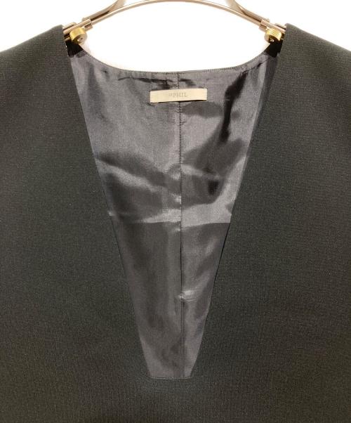 LE PHIL（ル フィル）LE PHIL (ル フィル) スキューバーダンボールジレ ブラック サイズ:Freeの古着・服飾アイテム