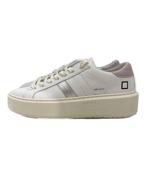 D.A.T.E.（デイト）D.A.T.E. (デイト) Hill Low platform スニーカー ホワイト サイズ:23.5の古着・服飾アイテム