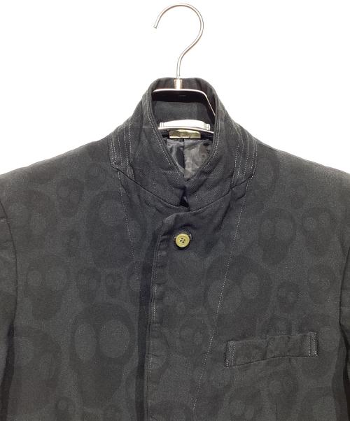 COMME des GARCONS HOMME PLUS（コムデギャルソンオムプリュス）COMME des GARCONS HOMME PLUS (コムデギャルソンオムプリュス) スカル柄テーラードジャケット ブラック サイズ:Sの古着・服飾アイテム
