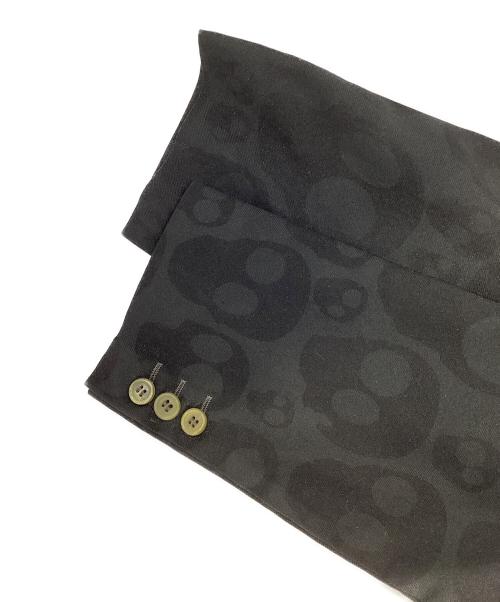 COMME des GARCONS HOMME PLUS（コムデギャルソンオムプリュス）COMME des GARCONS HOMME PLUS (コムデギャルソンオムプリュス) スカル柄テーラードジャケット ブラック サイズ:Sの古着・服飾アイテム