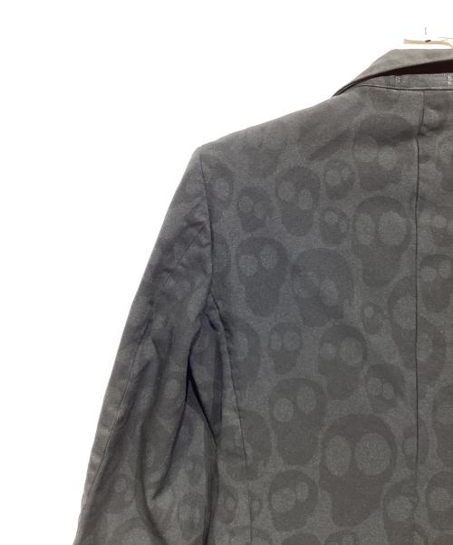 COMME des GARCONS HOMME PLUS（コムデギャルソンオムプリュス）COMME des GARCONS HOMME PLUS (コムデギャルソンオムプリュス) スカル柄テーラードジャケット ブラック サイズ:Sの古着・服飾アイテム