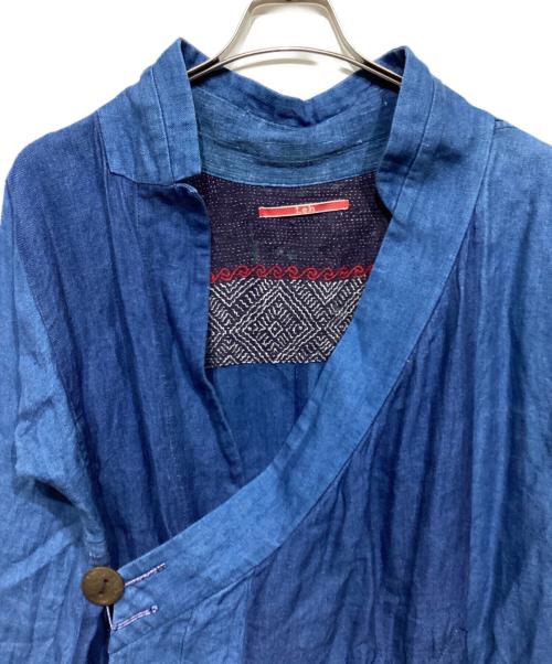 Leh（レー）Leh (レー) リネンコート インディゴ サイズ:Mensの古着・服飾アイテム