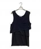 ALEXANDER WANG.Tアレキサンダーワンティー）の古着「レイヤードノースリーブカットソー」｜ブラック