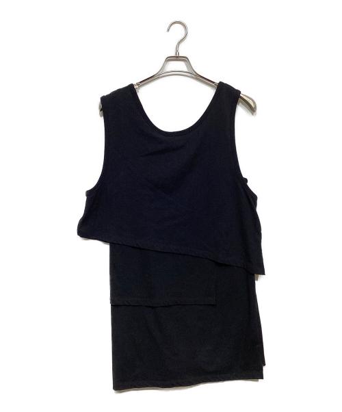 ALEXANDER WANG.T（アレキサンダーワンティー）ALEXANDER WANG.T (アレキサンダーワンティー) レイヤードノースリーブカットソー ブラック サイズ:XSの古着・服飾アイテム