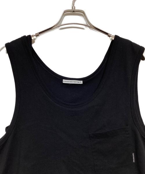 ALEXANDER WANG.T（アレキサンダーワンティー）ALEXANDER WANG.T (アレキサンダーワンティー) レイヤードノースリーブカットソー ブラック サイズ:XSの古着・服飾アイテム