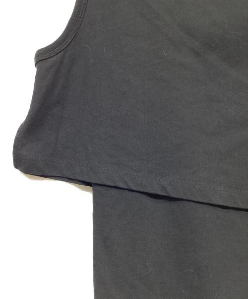 ALEXANDER WANG.T（アレキサンダーワンティー）ALEXANDER WANG.T (アレキサンダーワンティー) レイヤードノースリーブカットソー ブラック サイズ:XSの古着・服飾アイテム