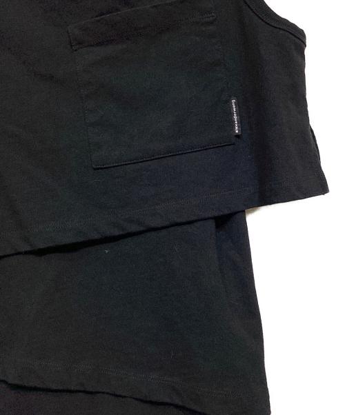 ALEXANDER WANG.T（アレキサンダーワンティー）ALEXANDER WANG.T (アレキサンダーワンティー) レイヤードノースリーブカットソー ブラック サイズ:XSの古着・服飾アイテム