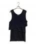 ALEXANDER WANG.T（アレキサンダーワンティー）の古着「レイヤードノースリーブカットソー」｜ブラック