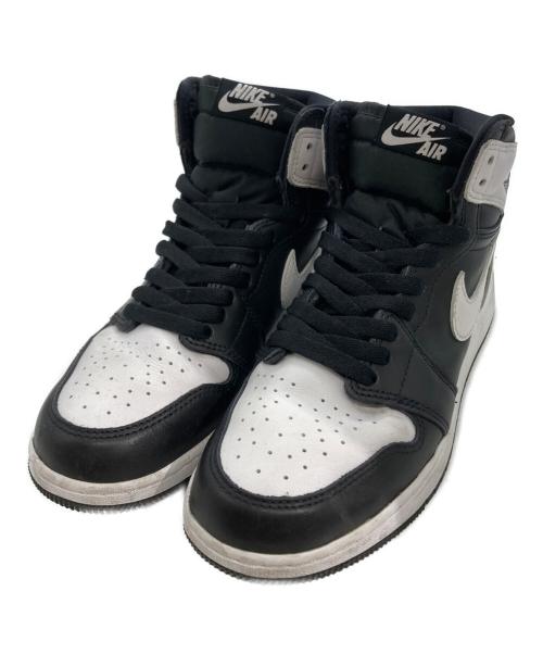 NIKE（ナイキ）NIKE (ナイキ) AIR JORDAN 1 RETRO HIGH OG GS（エアー ジョーダン 1 レトロ ハイ OG GS） ホワイト×ブラック サイズ:24.5の古着・服飾アイテム