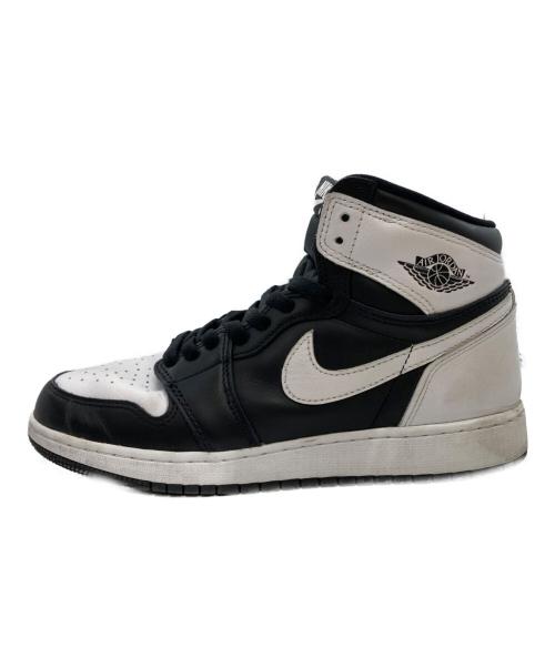 NIKE（ナイキ）NIKE (ナイキ) AIR JORDAN 1 RETRO HIGH OG GS（エアー ジョーダン 1 レトロ ハイ OG GS） ホワイト×ブラック サイズ:24.5の古着・服飾アイテム