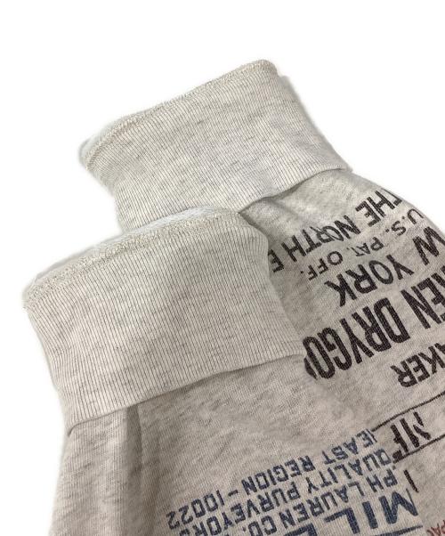POLO RALPH LAUREN（ポロ・ラルフローレン）POLO RALPH LAUREN (ポロ・ラルフローレン) 染み込みプリントパーカー グレー サイズ:XLの古着・服飾アイテム