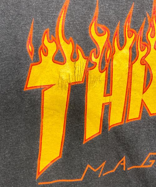 THRASHER（スラッシャー）THRASHER (スラッシャー) フレイムロゴTシャツ グレー サイズ:Mの古着・服飾アイテム