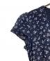 中古・古着 POLO RALPH LAUREN (ポロ・ラルフローレン) 花柄 カシュクールワンピース ネイビー×ホワイト サイズ:6：10000円