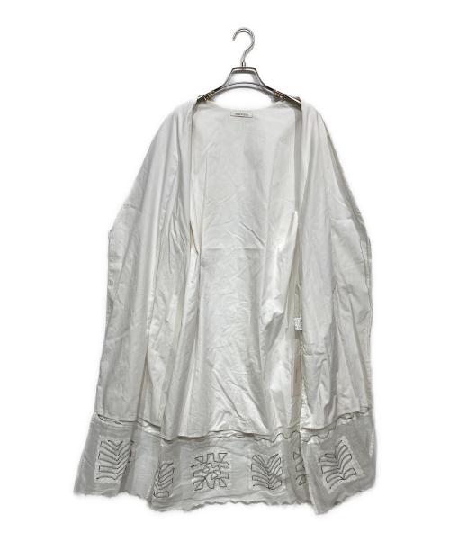 house of lotus（ハウスオブロータス）house of lotus (ハウスオブロータス) アップリケロングジレ ホワイト サイズ:Mの古着・服飾アイテム
