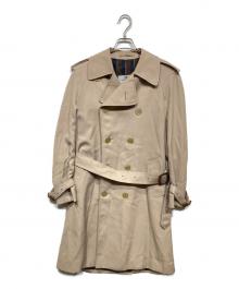 Aquascutum（アクアスキュータム）の古着「裏ストライプトレンチコート」｜ベージュ