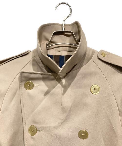 Aquascutum（アクアスキュータム）Aquascutum (アクアスキュータム) 裏ストライプトレンチコート ベージュ サイズ:記載なしの古着・服飾アイテム