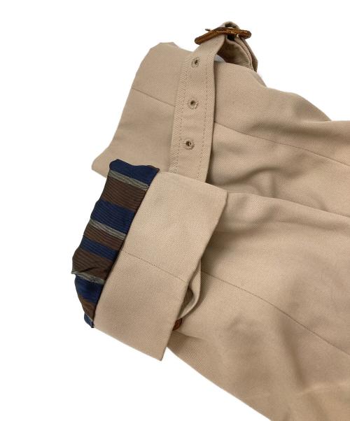Aquascutum（アクアスキュータム）Aquascutum (アクアスキュータム) 裏ストライプトレンチコート ベージュ サイズ:記載なしの古着・服飾アイテム