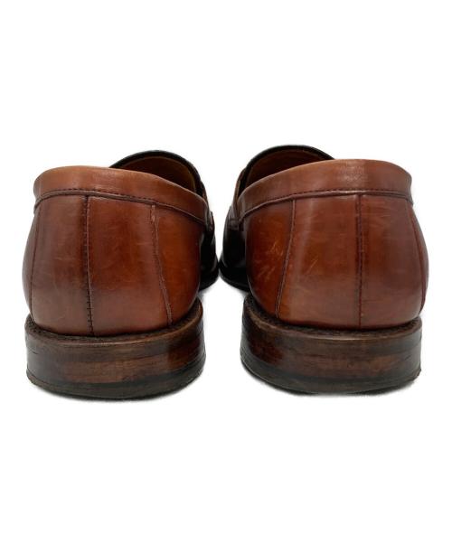 Allen Edmonds（アレン エドモンズ）Allen Edmonds (アレン エドモンズ) LEYLAND 編み込みコインローファー ブラウン サイズ:9の古着・服飾アイテム
