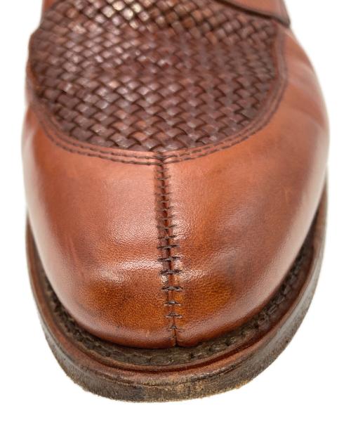 Allen Edmonds（アレン エドモンズ）Allen Edmonds (アレン エドモンズ) LEYLAND 編み込みコインローファー ブラウン サイズ:9の古着・服飾アイテム