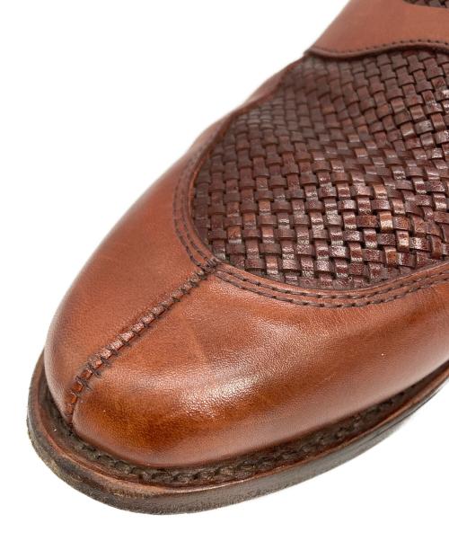 Allen Edmonds（アレン エドモンズ）Allen Edmonds (アレン エドモンズ) LEYLAND 編み込みコインローファー ブラウン サイズ:9の古着・服飾アイテム