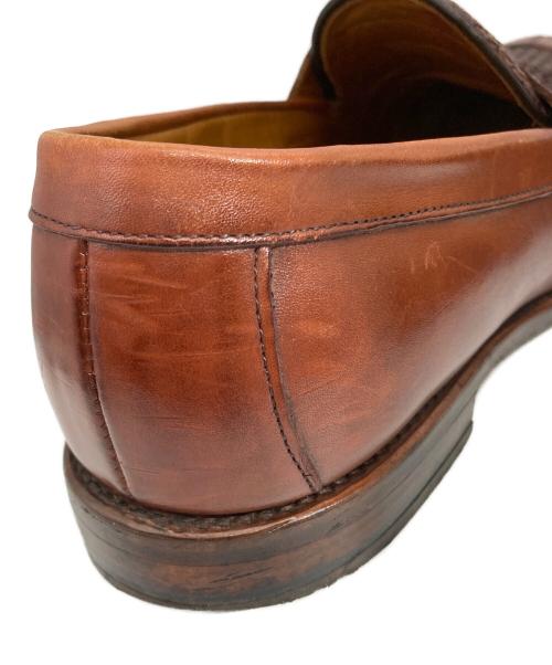 Allen Edmonds（アレン エドモンズ）Allen Edmonds (アレン エドモンズ) LEYLAND 編み込みコインローファー ブラウン サイズ:9の古着・服飾アイテム