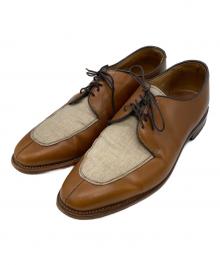 Allen Edmonds（アレン エドモンズ）の古着「RAMSEY レザーxファブリック シューズ」｜ブラウン×ベージュ