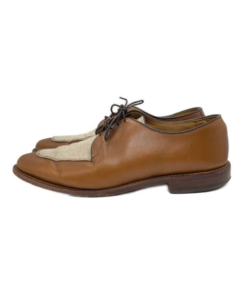Allen Edmonds（アレン エドモンズ）Allen Edmonds (アレン エドモンズ) RAMSEY レザーxファブリック シューズ ブラウン×ベージュ サイズ:8の古着・服飾アイテム