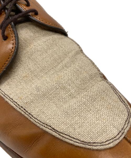 Allen Edmonds（アレン エドモンズ）Allen Edmonds (アレン エドモンズ) RAMSEY レザーxファブリック シューズ ブラウン×ベージュ サイズ:8の古着・服飾アイテム