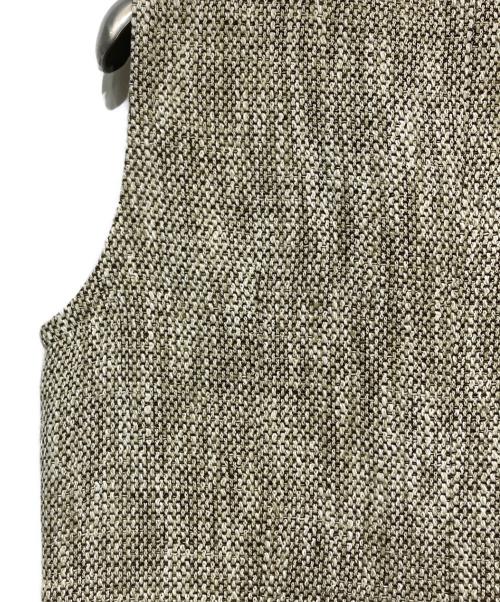 'S Max Mara（エスマックスマーラ）'S Max Mara (エスマックスマーラ) ツイードノースリーブワンピース ベージュ×ブラウン サイズ:42の古着・服飾アイテム