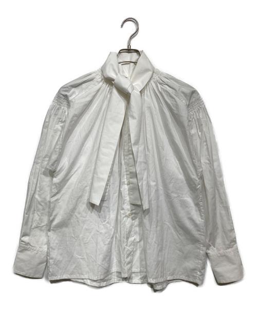 PLAN C（プランシー）PLAN C (プランシー) ボウタイシャツ ホワイト サイズ:36の古着・服飾アイテム